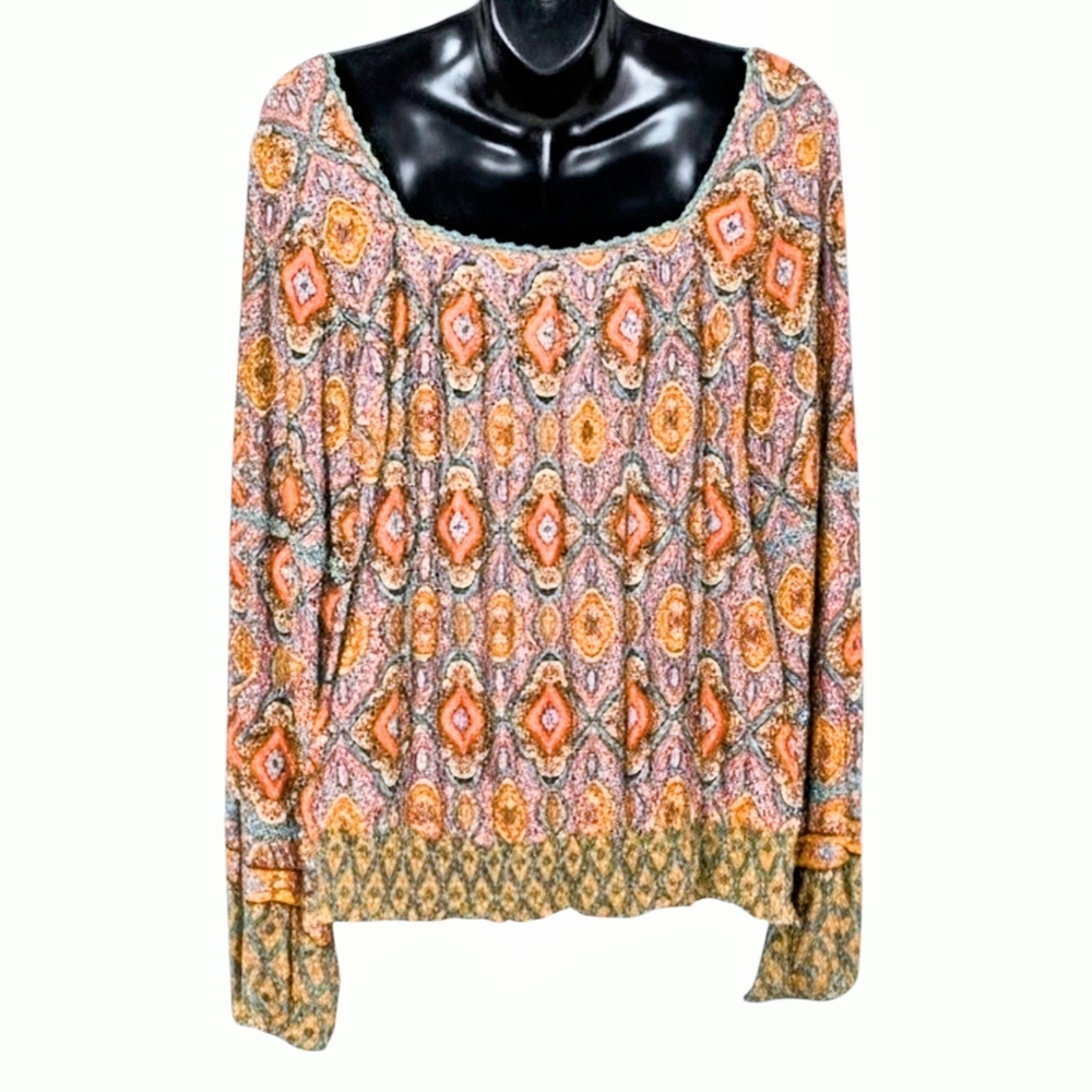 Democracy Multicolor Patterned Blouse - Picture 2 of 5